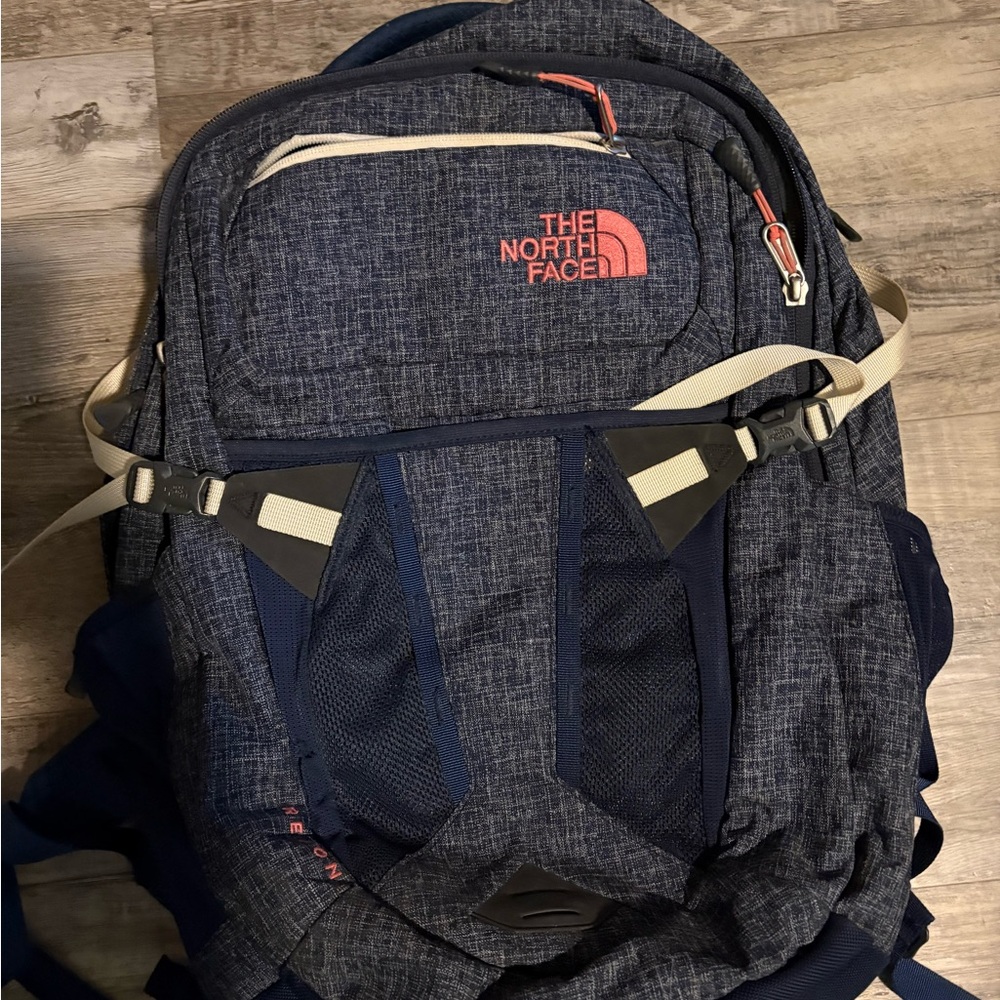 The North Face Blue Backpack for Outdoor Adventures